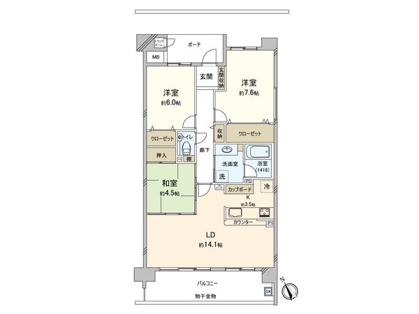 エルグランデ新安城 間取図(平面図) エルグランデ新安城 間取図(平面図)