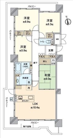 アルバックス蒲郡ステーションタワー 間取図(平面図) アルバックス蒲郡ステーションタワー 間取図(平面図)