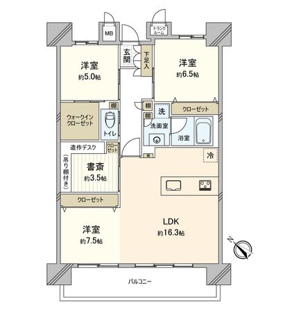 レゾンシティ安城 間取図(平面図)