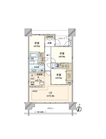 エルグランデ安城横山Ⅲ 間取図(平面図) エルグランデ安城横山Ⅲ 間取図(平面図)
