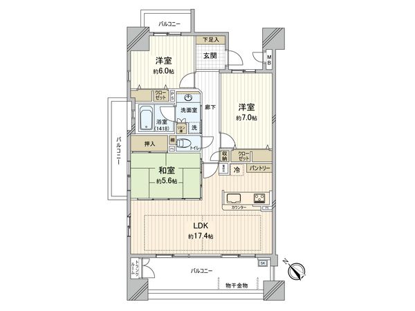 センシア安城駅前 間取図(平面図) センシア安城駅前 間取図(平面図)