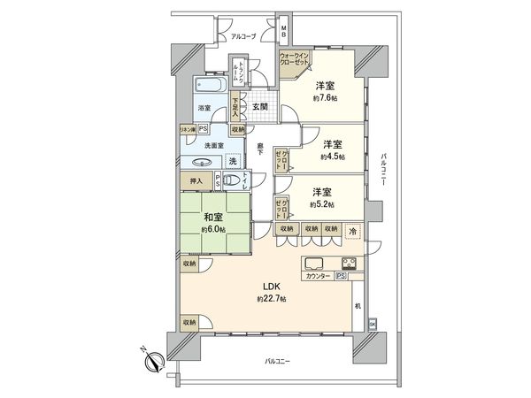エルグランデ安城駅南Ⅱ 間取図(平面図) エルグランデ安城駅南Ⅱ 間取図(平面図)