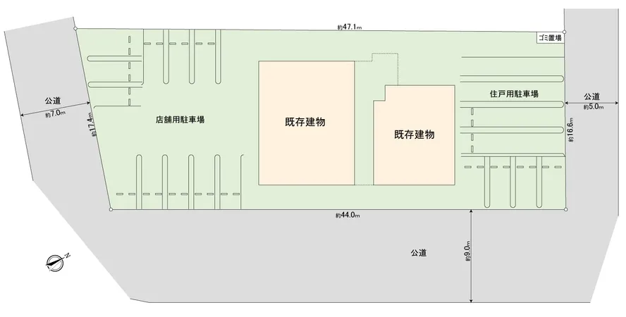 【全体区画図】JR東海道本線・愛知環状鉄道「岡崎」駅より徒歩１６分の好立地です！