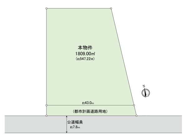 神栖市神栖三丁目 土地 区画図 区画図
