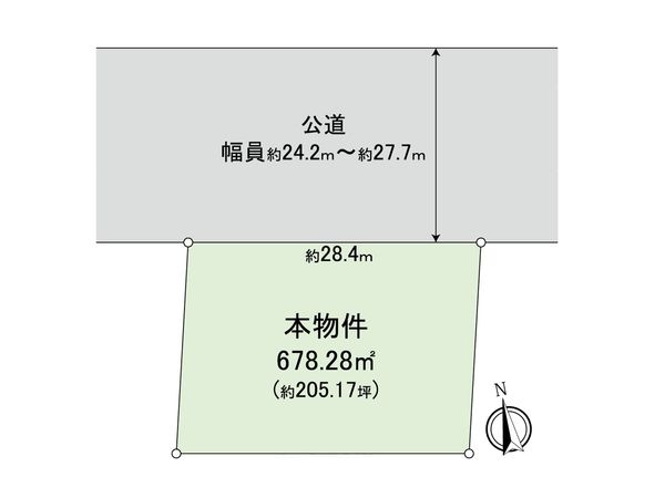 銚子市東芝町 土地 区画図 銚子市東芝町 土地 区画図