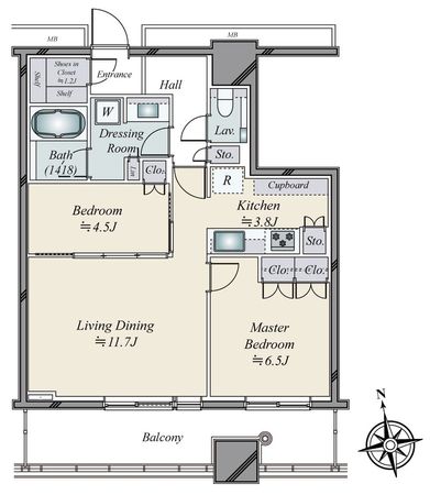 WORLD TOWER RESIDENCE 間取図(平面図)