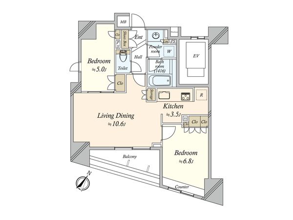 BELISTA人形町 間取図