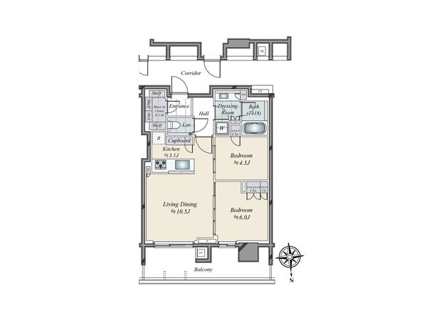 HARUMI FLAG PARK VILLAGE T棟 間取図