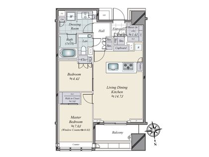パークコート ザ・三番町ハウス 間取図