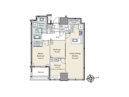 パークコート ザ・三番町ハウス 間取図
