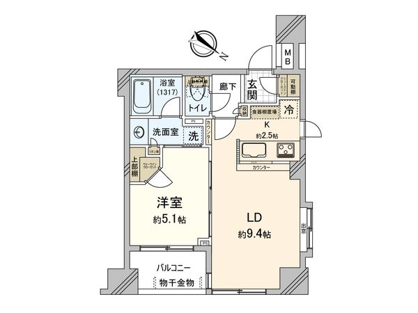 アスコットパーク日本橋水天宮 間取図