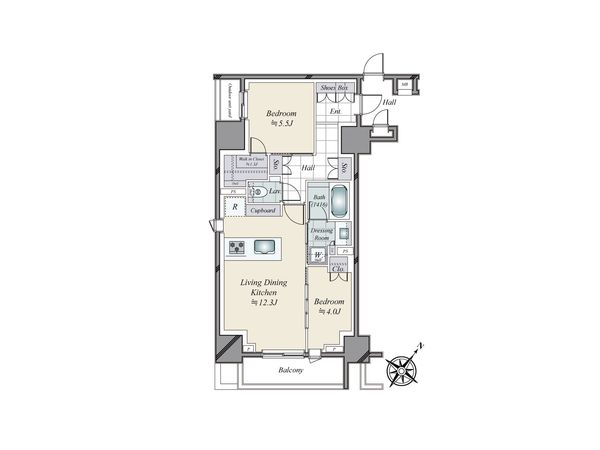 ザ・パークワンズ日本橋人形町 間取図