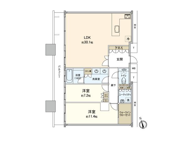The Kitahama 間取図