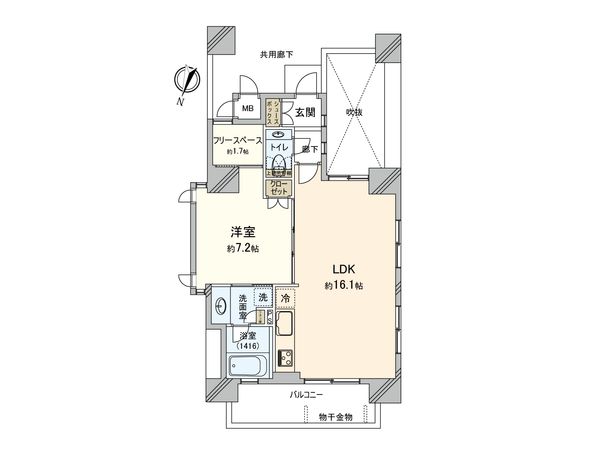 アルカディーナ京町堀 間取図