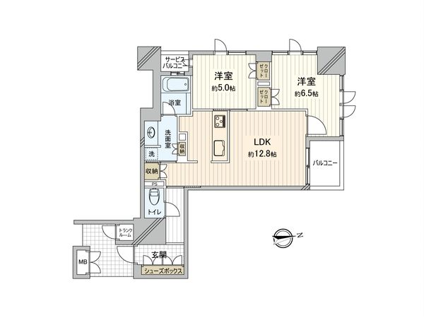 ブランズタワー谷町四丁目 間取図