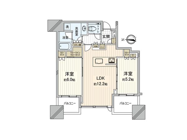 シティタワー大阪本町 間取図