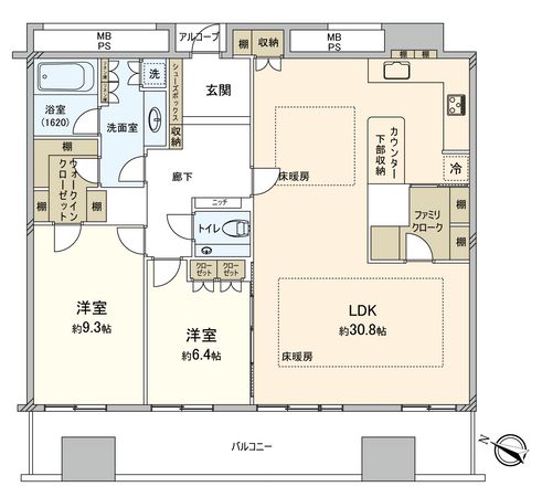 クロスタワー大阪ベイ 間取