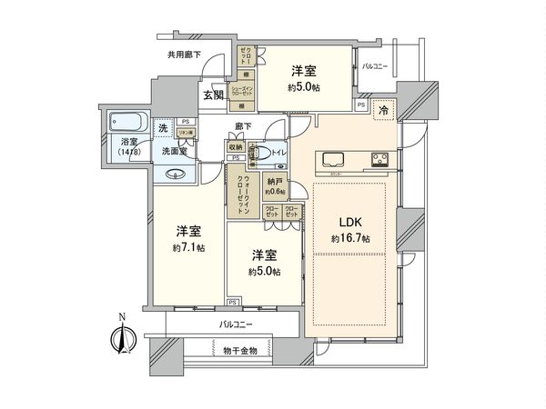 シティタワー大阪本町 間取図