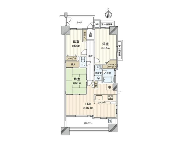 ローレルコート千里中央 間取図