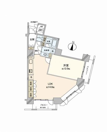 アルカディーナ京町堀 間取図