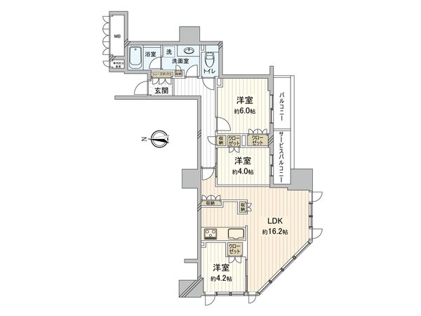 ブランズタワー大阪本町 間取図