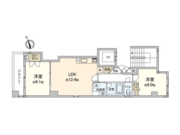 リシェ阿倍野元町 間取図