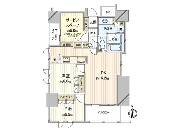 グランサンクタス淀屋橋 間取図