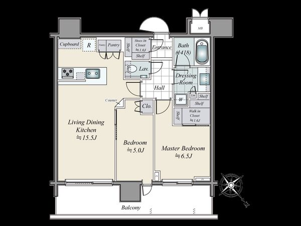 パークシティ武蔵小山 ザ タワー 間取図
