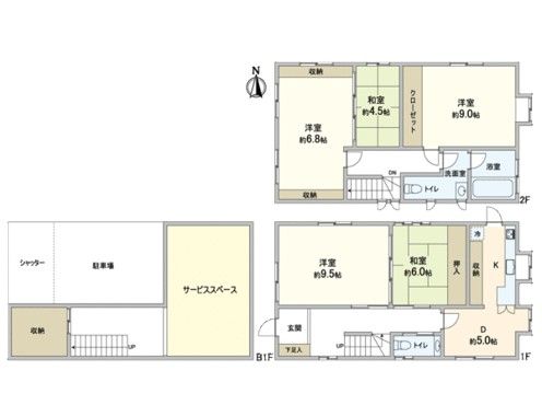 東町1丁目戸建 間取図