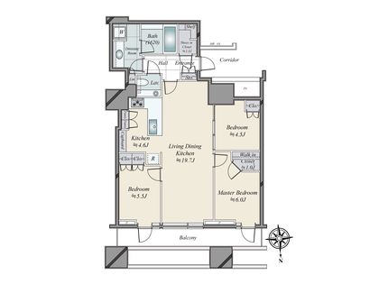 三田ガーデンヒルズ サウスヒル 間取図