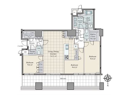 三田ガーデンヒルズ パークマンション 間取図
