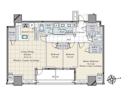 パークコート ザ・三番町ハウス 間取図