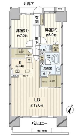 タイムズアリーナ千葉中央アクティタワー 間取図