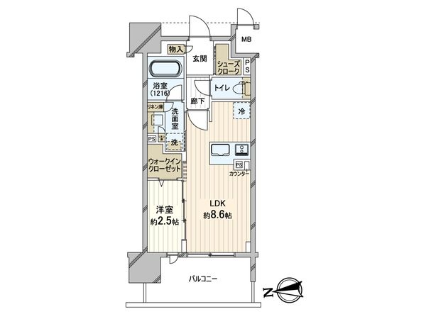 ソルティア千葉セントラル 1LDK新築未入居