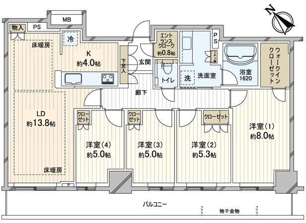 最上階37階、4LDK
