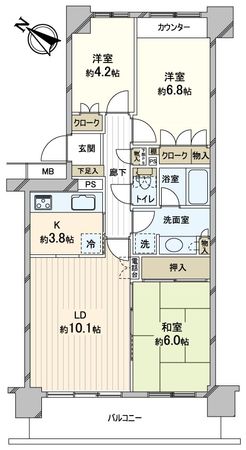 アーテージ西千葉 間取図