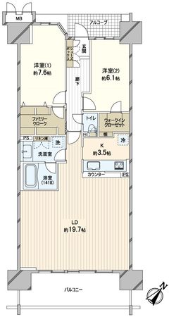 ブラウシア 間取図