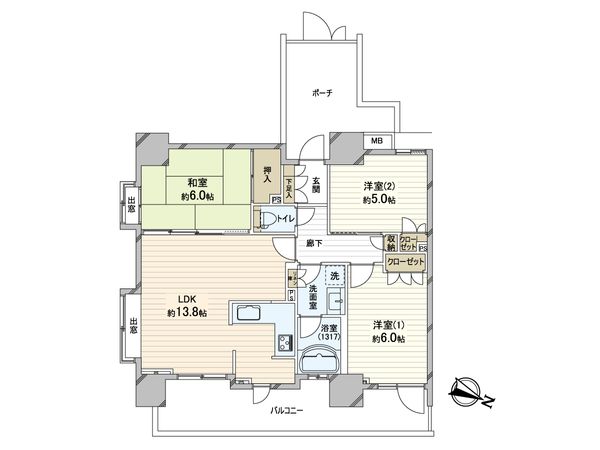 イクシア蘇我駅前 間取図