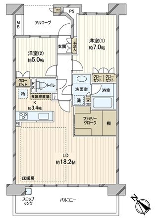 千葉マリンコート 間取図