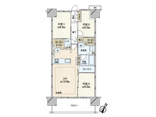 ファインセントラルシティ 間取図