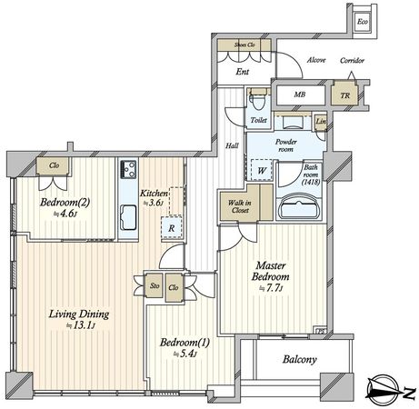 CHIBA CENTRAL TOWER 間取図