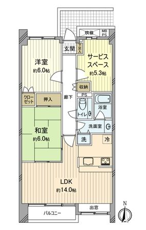 サンガーデン両国 間取図