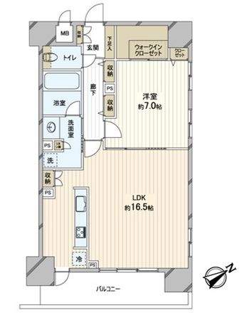 リリーベル新小岩スクエア 間取図