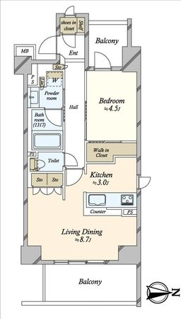 ブランシエラ東京住吉 間取図(平面図)