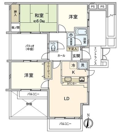 ホーユウパレス宮前平第2 間取図(平面図)