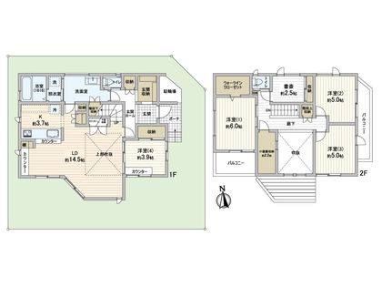 中川5丁目戸建 間取図