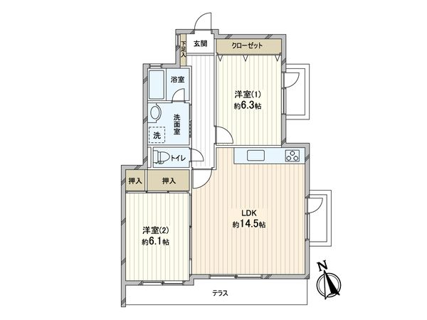 ヴィラ・ウィスタリア 間取図