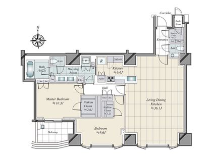 三田ガーデンヒルズ パークマンション 間取図(平面図)