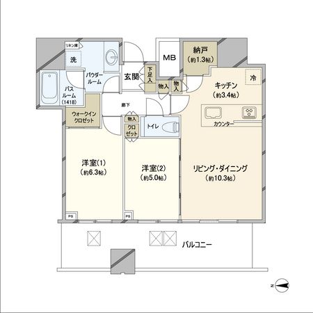 梅田ガーデンレジデンス 間取図