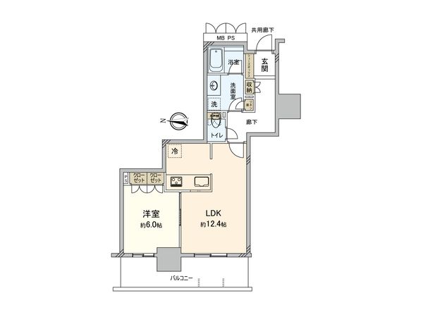 ローレルタワー堺筋本町 間取図